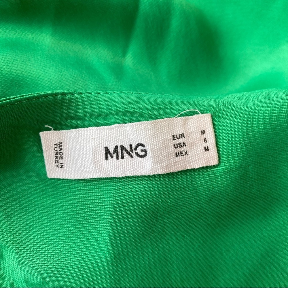 MANGO Asymmetrical Satin Dress, Size M - Picture 15 of 15